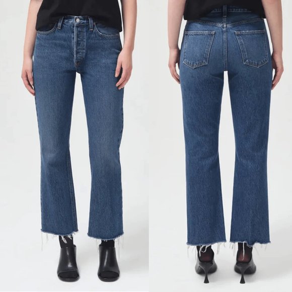 Agolde Denim - AGOLDE Relaxed 100% Organic Denim Bootcut Midrise Sphere Wash Sz 33 NWT